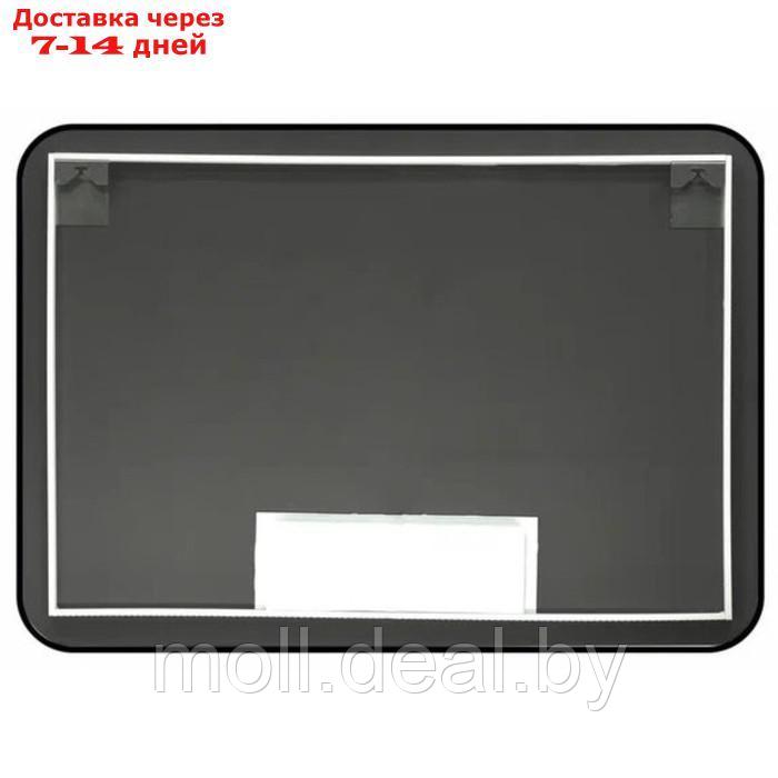 Зеркало для ванной Uperwood Modul, 65х80 см, бесконтактный сенсор, черное, хол. подсветка - фото 3 - id-p227092296