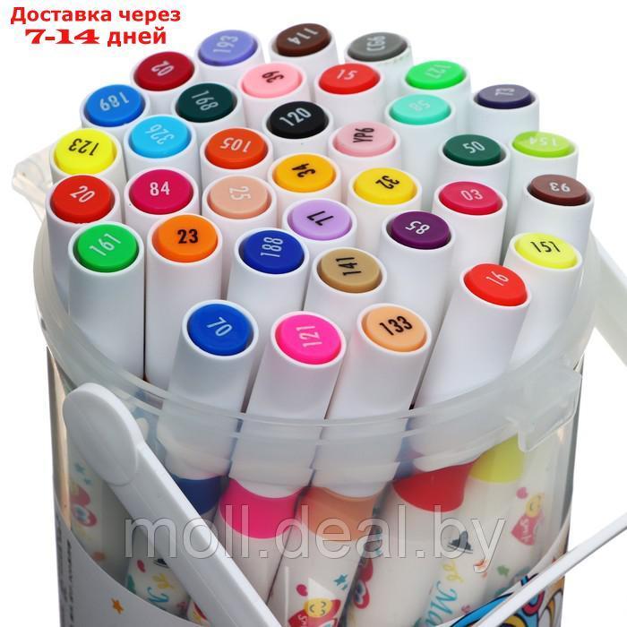Набор маркеров, 36 цветов, двусторонние, пулевидный и скошенный наконечники - фото 3 - id-p227103587