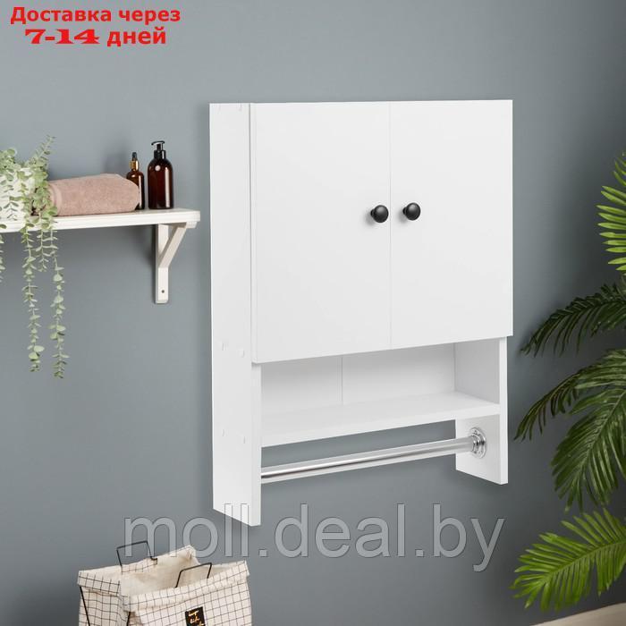 Шкаф для ванной комнаты навесной, белый, 48,6 х 65 х 15 см - фото 7 - id-p227078356