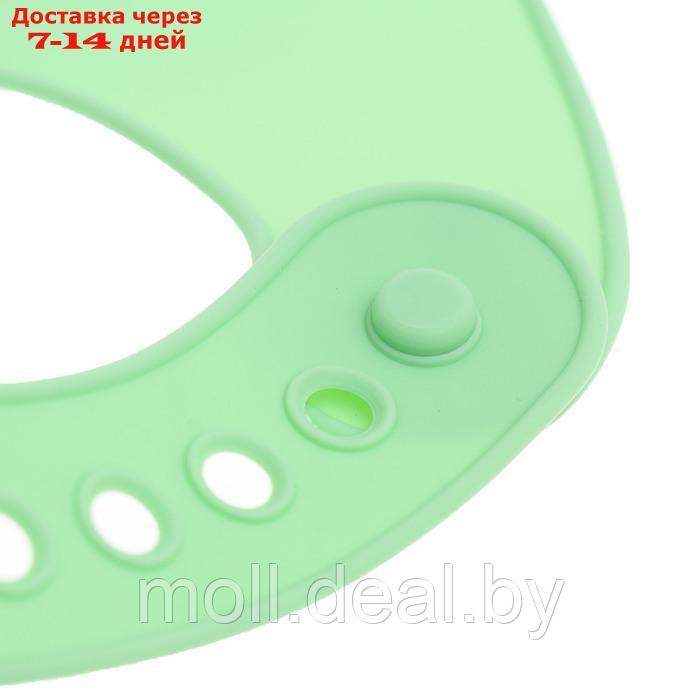 Нагрудник силиконовый, цвет зелёный - фото 2 - id-p227084311