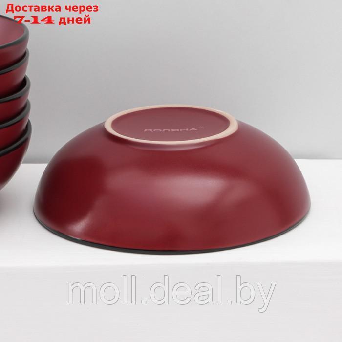 Сервиз керамический столовый Доляна "Ваниль", 18 предметов: 6 тарелок d=19 см, 6 тарелок d=27 см, 6 мисок d=19 - фото 2 - id-p227107796