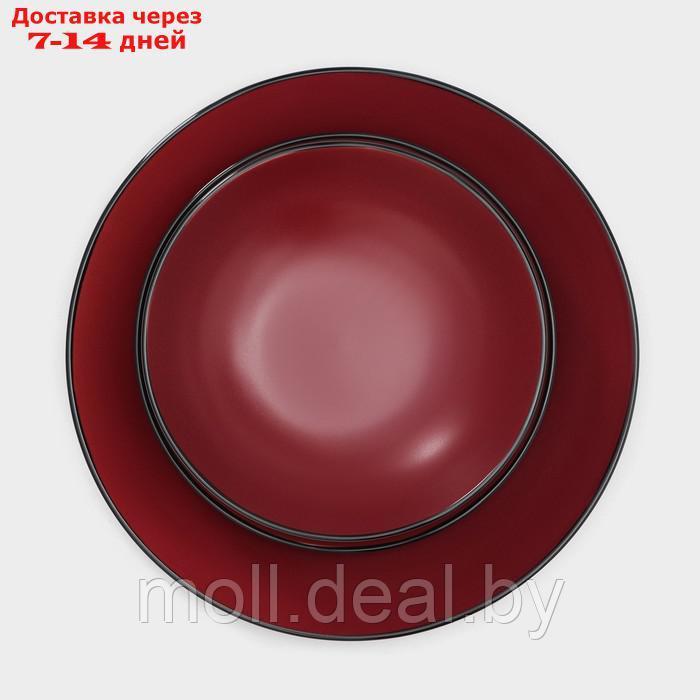 Сервиз керамический столовый Доляна "Ваниль", 18 предметов: 6 тарелок d=19 см, 6 тарелок d=27 см, 6 мисок d=19 - фото 6 - id-p227107796