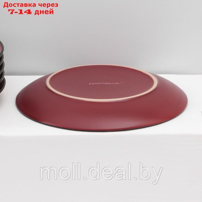 Сервиз керамический столовый Доляна "Ваниль", 18 предметов: 6 тарелок d=19 см, 6 тарелок d=27 см, 6 мисок d=19 - фото 8 - id-p227107796