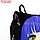 Рюкзак текстильный с ушками на заколках "Аниме", 27*10*23 см, черный/фиолетовый, фото 7