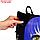 Рюкзак текстильный с ушками на заколках "Аниме", 27*10*23 см, черный/фиолетовый, фото 9