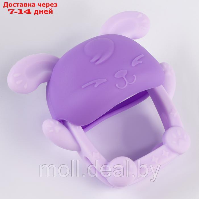 Прорезыватель силиконовый для зубов "Зайка", цвет фиолетовый - фото 4 - id-p227084314