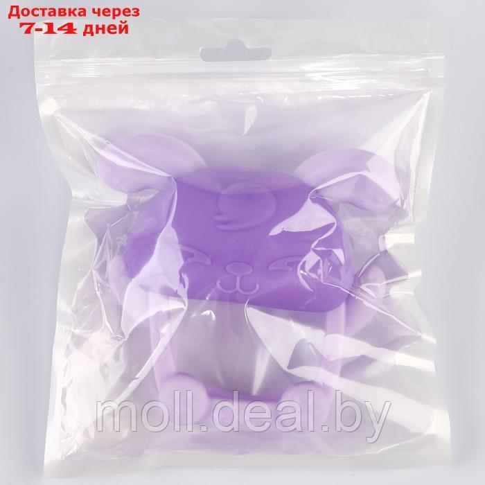 Прорезыватель силиконовый для зубов "Зайка", цвет фиолетовый - фото 5 - id-p227084314