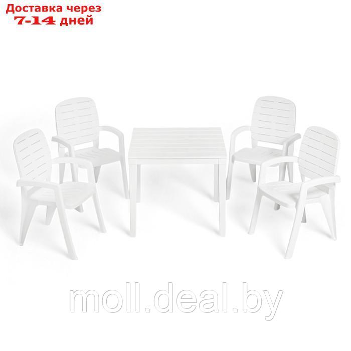 Набор мебели Прованс белый, 4 кресла + стол - фото 1 - id-p227107806