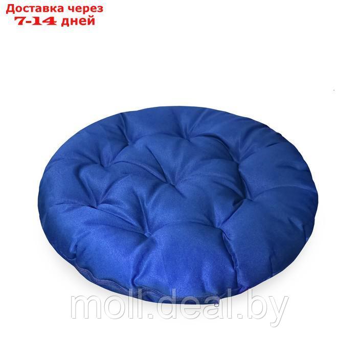 Подушка круглая на кресло непромокаемая D60 см, цвет василек, файберфлекс, грета 20%, пэ 80% - фото 2 - id-p227105937