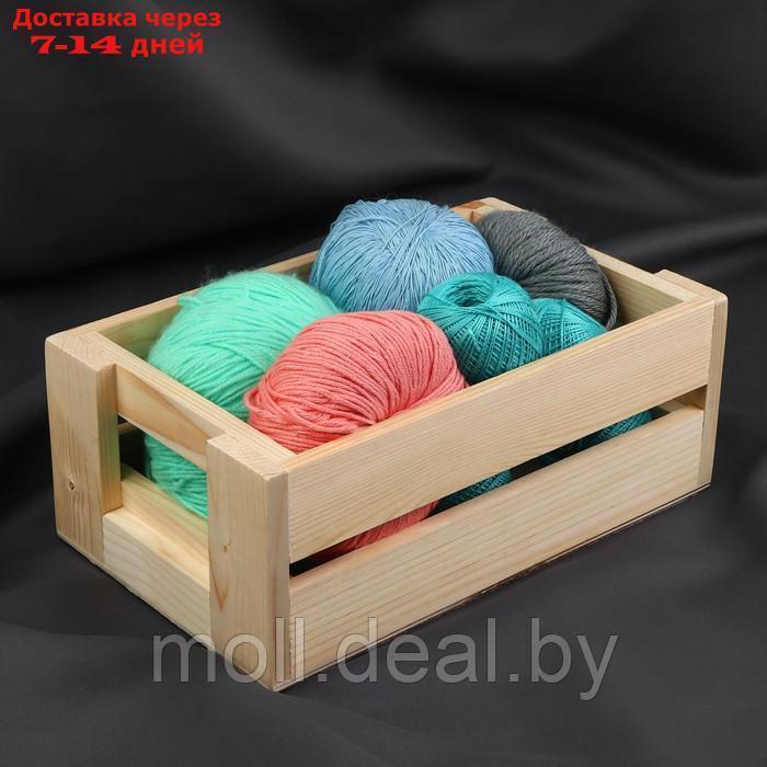 Ящик для рукоделия, деревянный, 25 × 15 × 9,5 см - фото 2 - id-p227103670