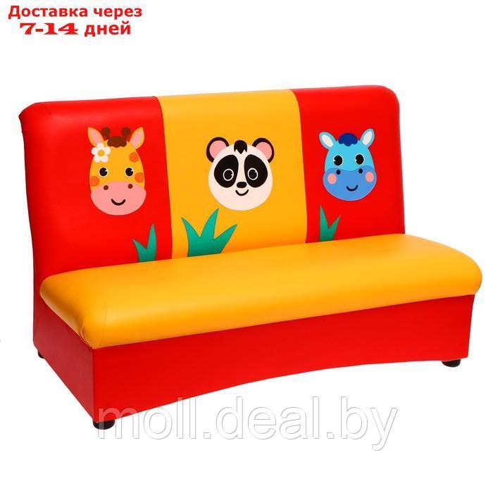 Комплект мягкой мебели "Мечта", красно-желтый "Африка" - фото 3 - id-p227120214