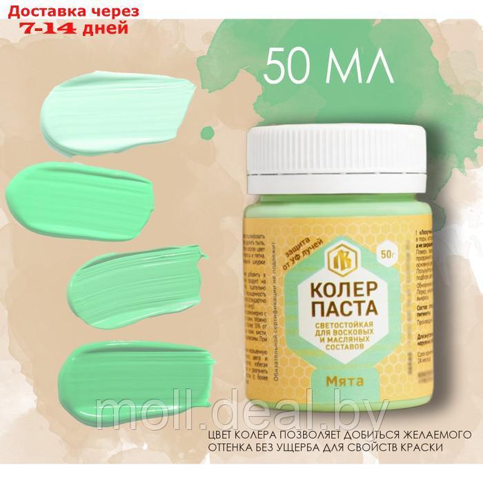 Колер паста мята для лоскутного воска 50 г - фото 1 - id-p227075420