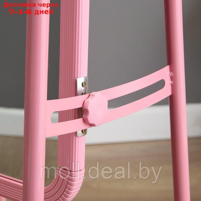 Зеркало напольное "Basic", на колёсиках, 31 х 160см, розовое - фото 2 - id-p227081395