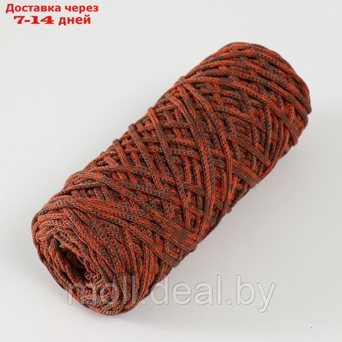 Шнур для вязания 35% хлопок,65% полипропилен 3 мм 85м/165±5 гр (Рябина/шоколад) - фото 2 - id-p227089321