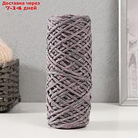 Шнур для вязания 35% хлопок,65% полипропилен 3 мм 85м/165±5 гр (Розовый/графит)