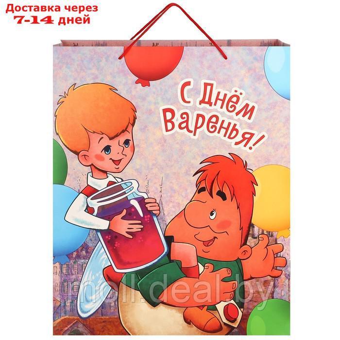 Пакет ламинированный, подарочный, "С Днём Варенья! ", 40х49х19 см, Малыш и Карлсон - фото 4 - id-p227092341