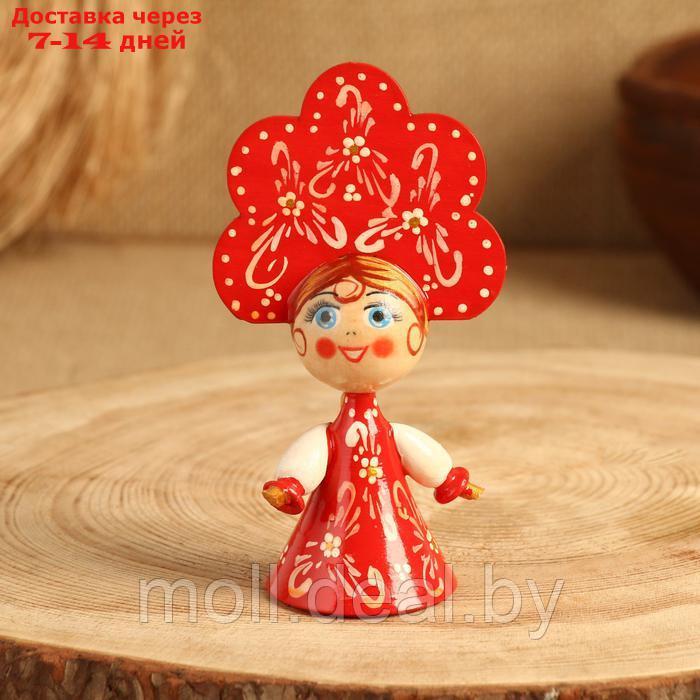 Сувенир "Кукла в красном платье", дерево, микс - фото 1 - id-p227080410