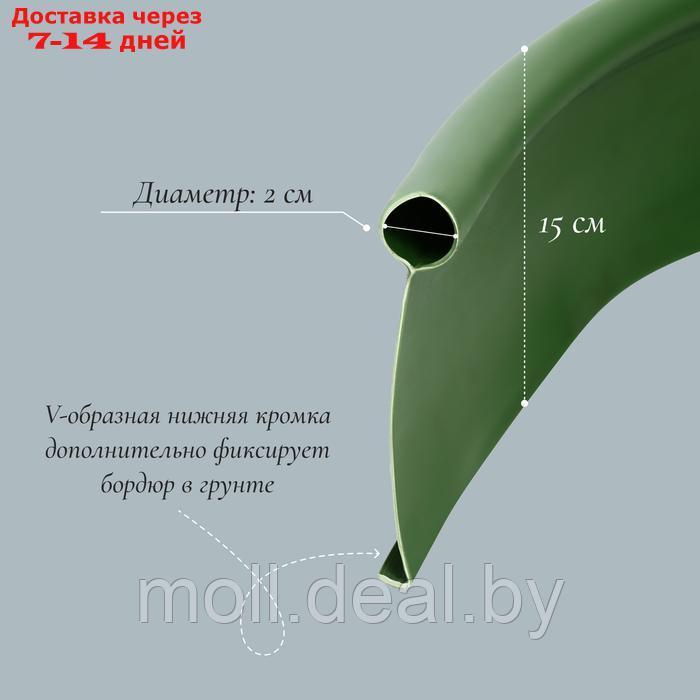 Лента бордюрная, 0.15 × 10 м, толщина 2 мм, пластиковая, оливковая, KANTA - фото 3 - id-p227089335