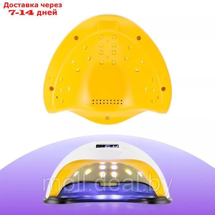Лампа для гель-лака Kitfort КТ-3153, UV+LED, 24 диода, 10/30/60/99 c, бело-жёлтая - фото 2 - id-p227086331