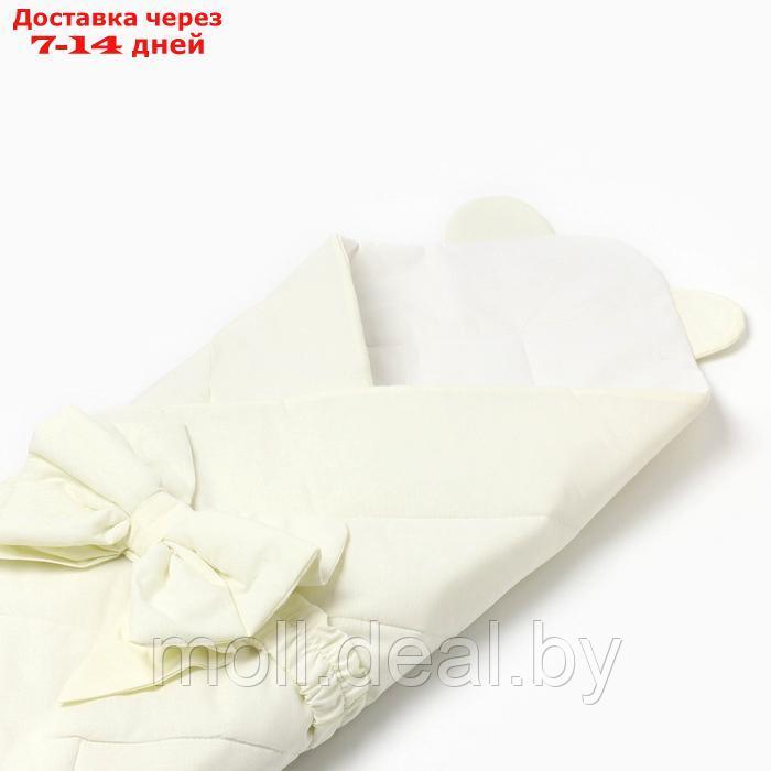 Набор для новорожденного (одеяло, бант), цвет сливочный, рост 56-62 - фото 2 - id-p227085387