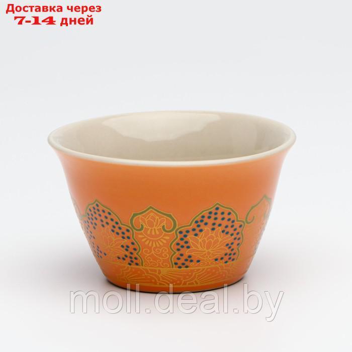 Набор для чайной церемонии 5 предметов, на 3 персоны, чашка 46 мл, чайник 250 мл, оранжевый 987326 - фото 5 - id-p227094488