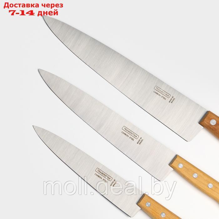 Набор кухонных ножей "Поварская тройка TRAMONTINA", лезвие 20 см, 25 см, 30 см, - фото 3 - id-p227076438