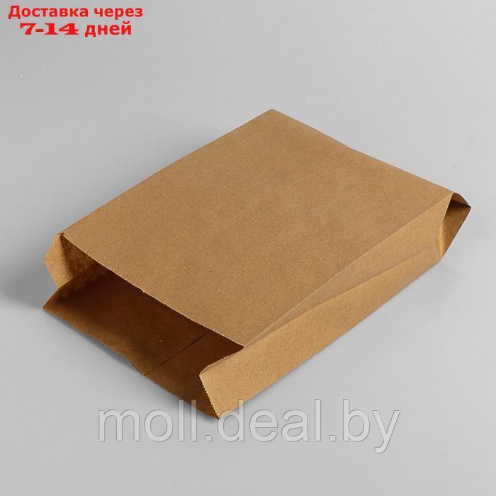 Пакет бумажный фасовочный, крафт, V-образное дно 30 х 17 х 7 см, набор 100 шт - фото 1 - id-p227103814
