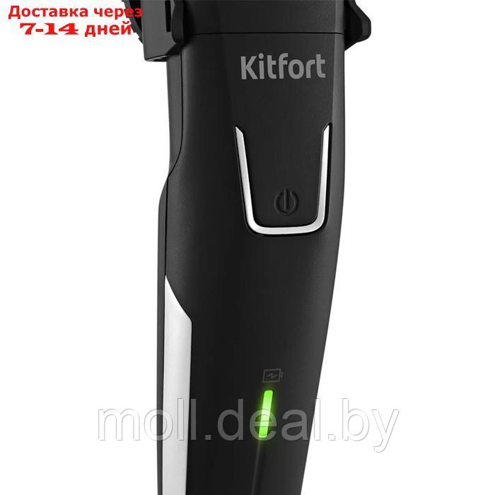 Триммер Kitfort КТ-3134, для бороды/усов/носа, от АКБ, 5 насадок, чёрный - фото 5 - id-p227086345