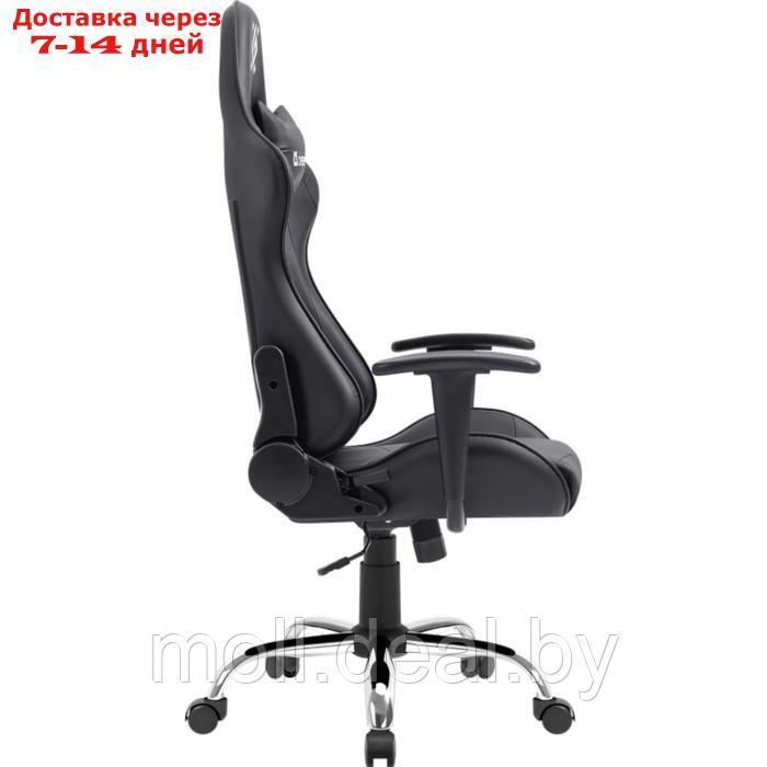 Кресло игровое Defender Azgard, до 160 кг, экокожа, черное - фото 3 - id-p227099327