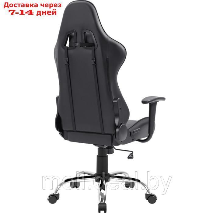 Кресло игровое Defender Azgard, до 160 кг, экокожа, черное - фото 4 - id-p227099327