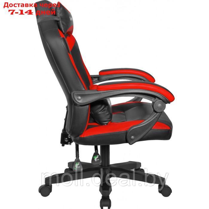 Кресло игровое Defender Master, 140 кг, экокожа, черно-красное - фото 4 - id-p227099328