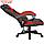 Кресло игровое Defender Master, 140 кг, экокожа, черно-красное, фото 5