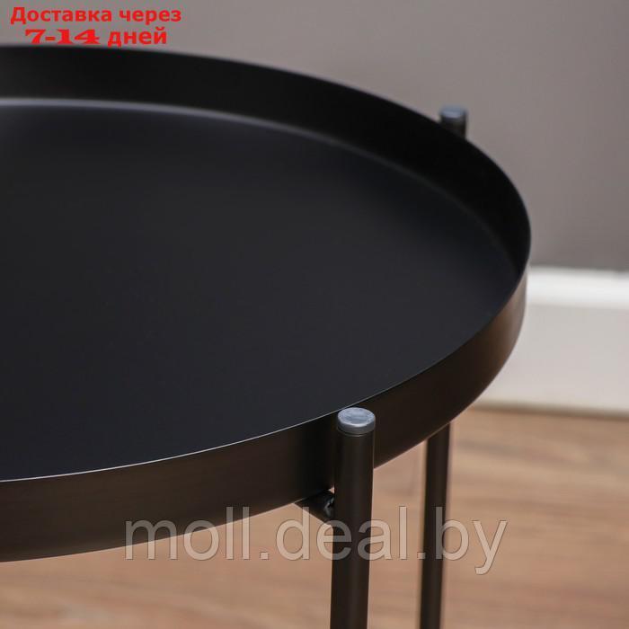 Кофейный столик "Грация" YS-037, черный 42х46 см - фото 4 - id-p227078421