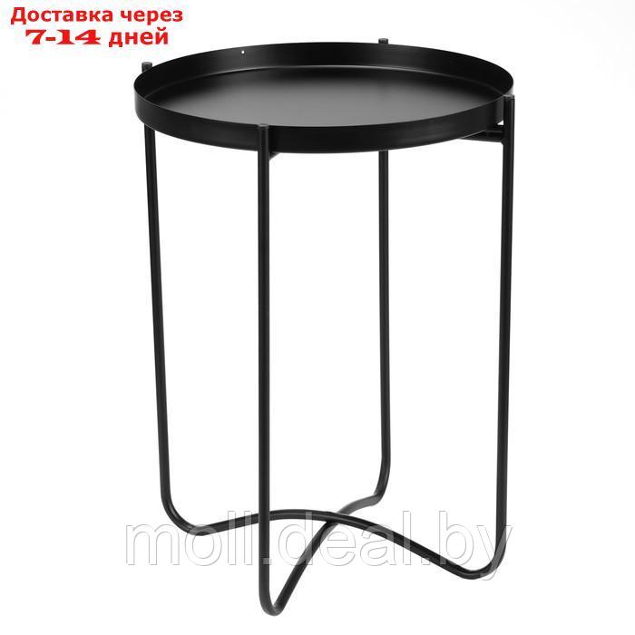Кофейный столик "Грация" YS-037, черный 42х46 см - фото 5 - id-p227078421