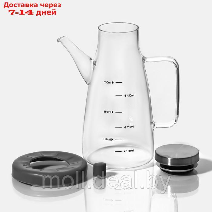 Бутыль стеклянная для соуса и масла "Мадлен", 550 мл, 9,6×16×19,3 см - фото 2 - id-p227076440