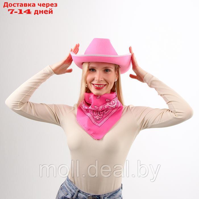 Карнавальный набор "Розовые мечты" шляпа, очки, бандана, серьги - фото 8 - id-p227089359