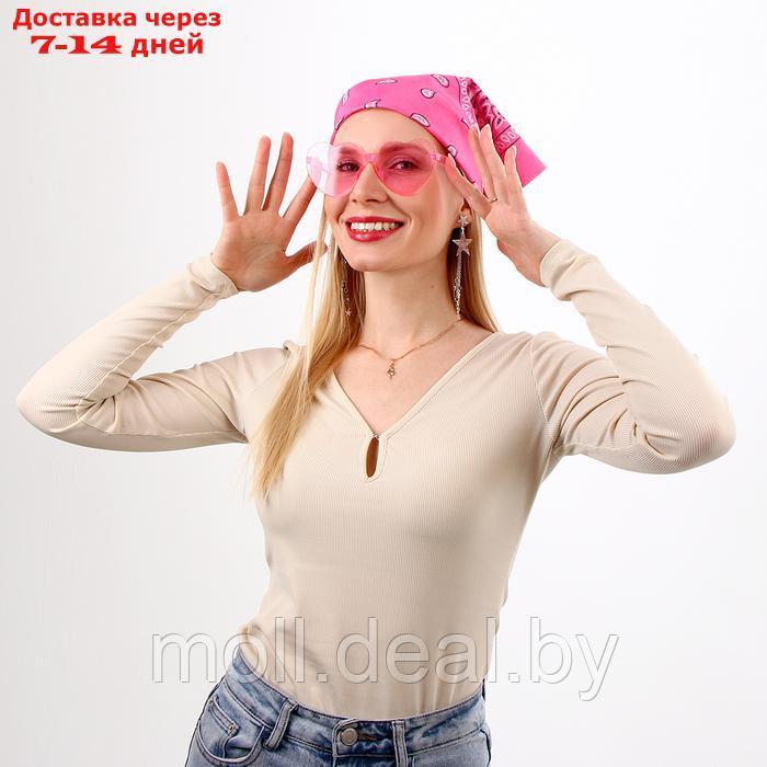 Карнавальный набор "Розовые мечты" шляпа, очки, бандана, серьги - фото 10 - id-p227089359