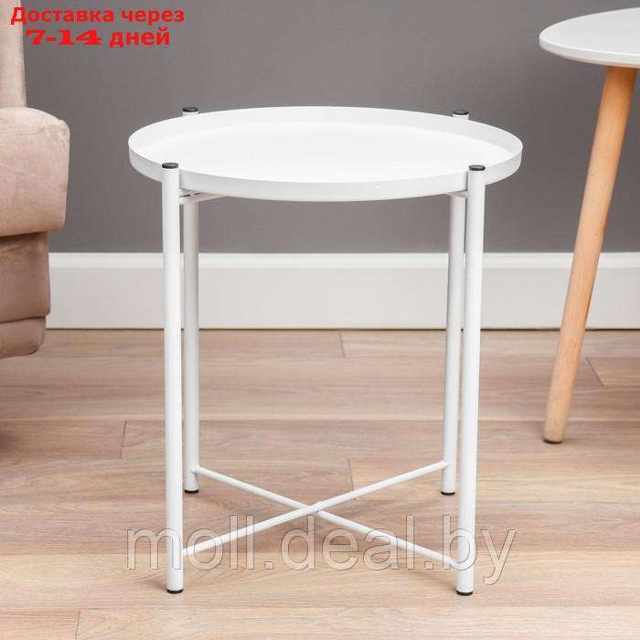 Кофейный столик "Тиволи" YS-8339, белый 41,5х43 см - фото 3 - id-p227078423