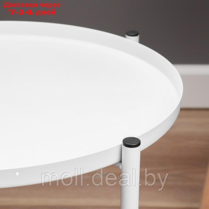 Кофейный столик "Тиволи" YS-8339, белый 41,5х43 см - фото 4 - id-p227078423