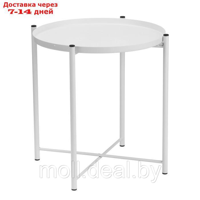 Кофейный столик "Тиволи" YS-8339, белый 41,5х43 см - фото 5 - id-p227078423