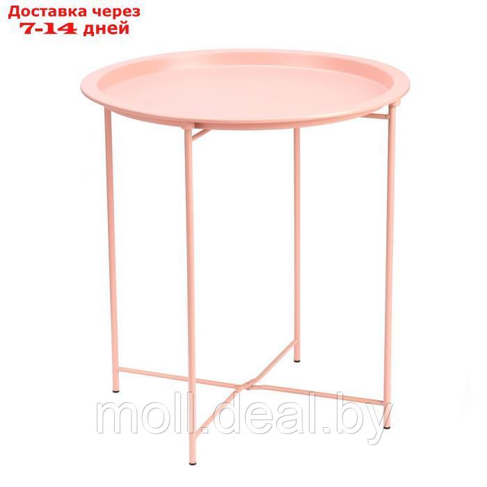 Кофейный столик "Грация" YS-8375SC, розовый 46,8х50,5 см - фото 5 - id-p227078424