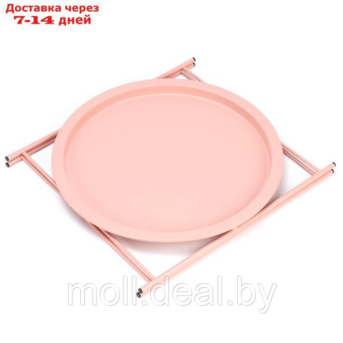Кофейный столик "Грация" YS-8375SC, розовый 46,8х50,5 см - фото 6 - id-p227078424