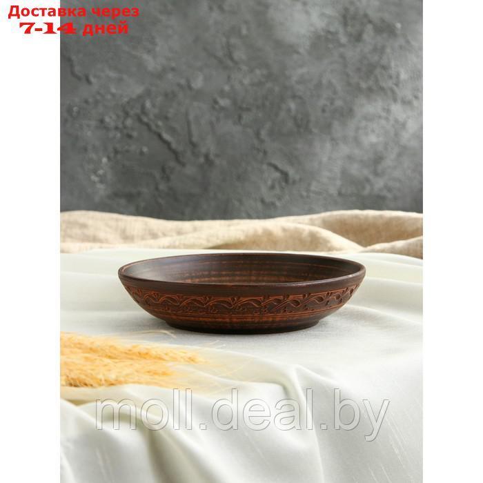 Салатник "Классический", декор, красная глина, 0.6 л, ручная работа - фото 1 - id-p227103828