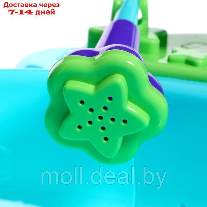 Набор игрушек для купания с ванночкой "Купание зверят", 12 предметов, МИКС - фото 5 - id-p227084375