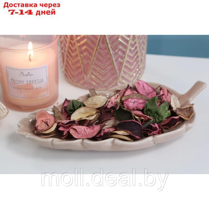 Набор сухоцветов из натуральных материалов с ароматом розы, пакет 12×9×13 см - фото 2 - id-p227092378