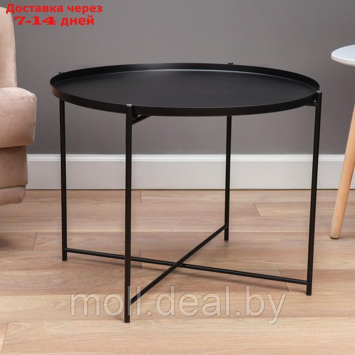 Кофейный столик "Гранд" YS-8668, черный 63х63х46 см - фото 2 - id-p227078433