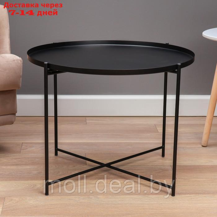 Кофейный столик "Гранд" YS-8668, черный 63х63х46 см - фото 3 - id-p227078433