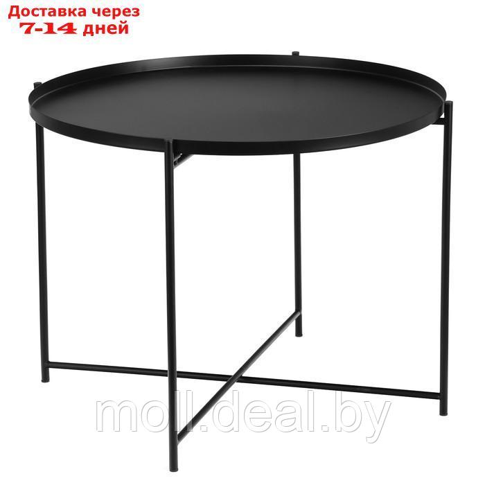 Кофейный столик "Гранд" YS-8668, черный 63х63х46 см - фото 5 - id-p227078433