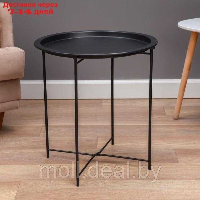 Кофейный столик "Грация" YS-8375S, черный 46,8х50,5 см - фото 2 - id-p227078435