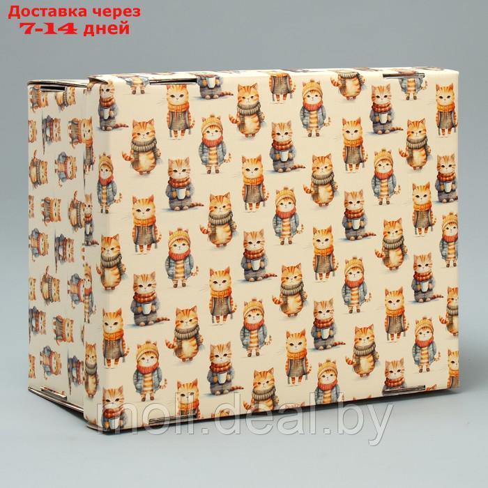 Складная коробка "Милые котики", 31,2 х 25,6 х 16,1 см - фото 2 - id-p227092385